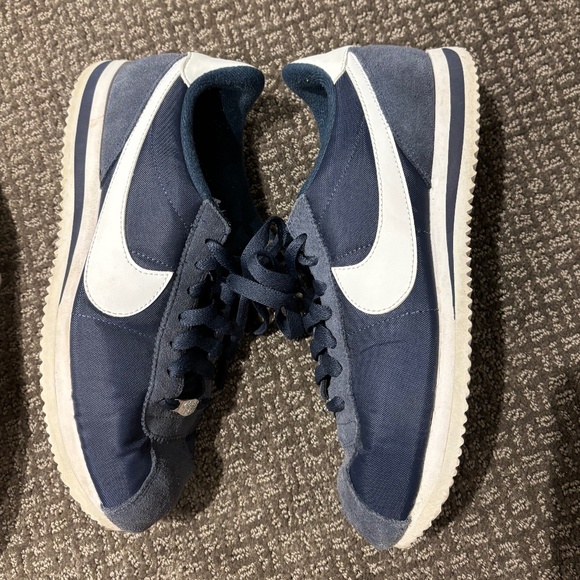 Nike Cortez Blue and White Sneakers - Picture 1 of 5